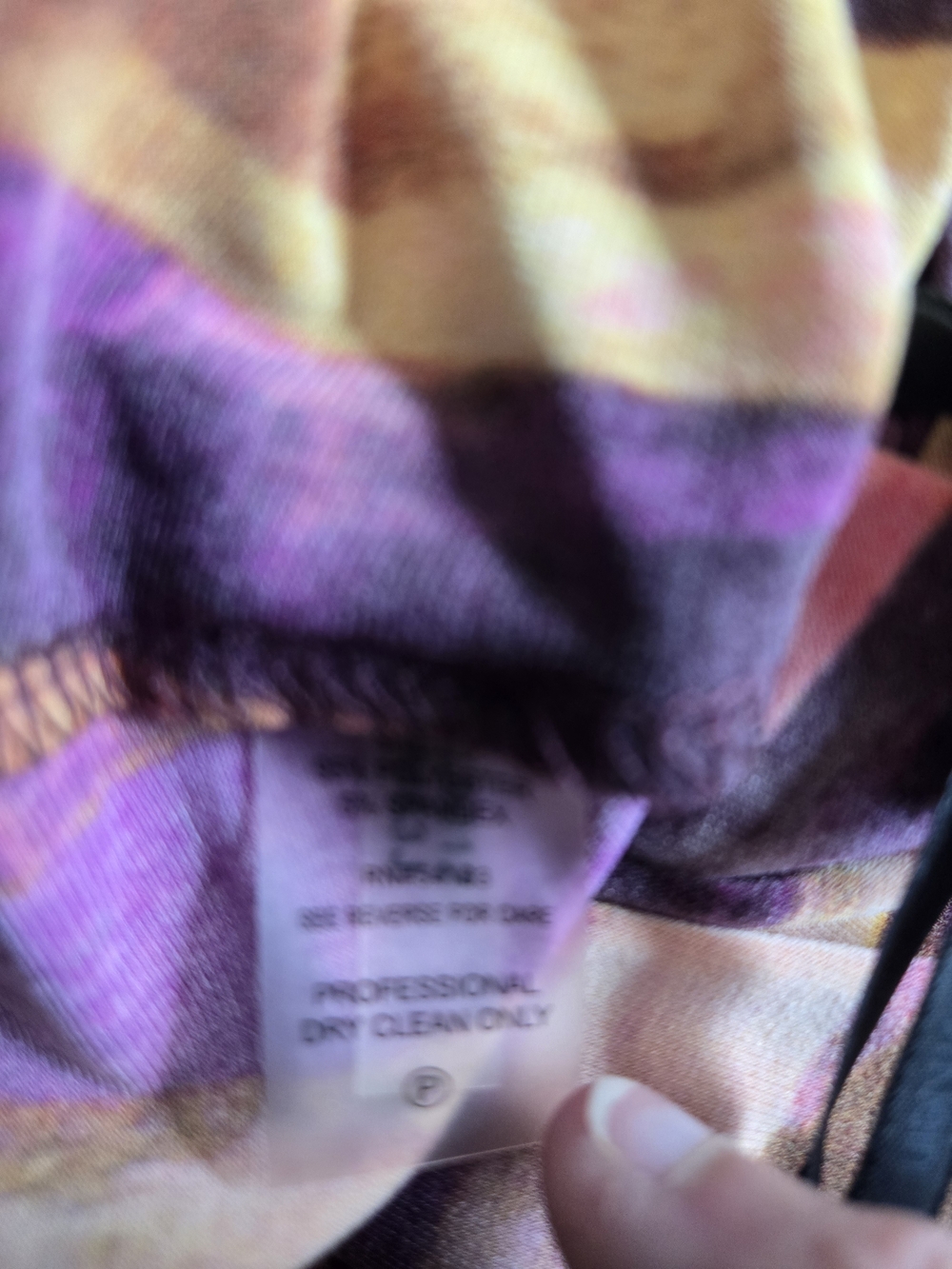 Calvin Klein Women's Pink Multi Cowl Neck Tank - Picture 4 of 4